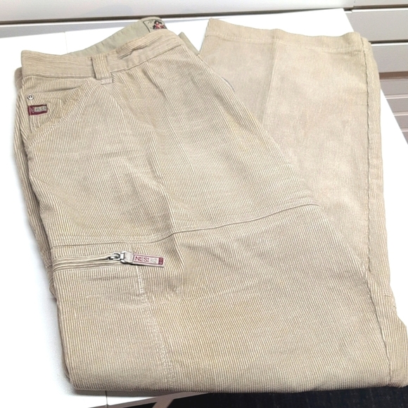 Nesi A.G. Men's Tan Wide Leg Skater Y2K Corduroy Pants - Size 38 x 31 NWOT - Picture 9 of 10